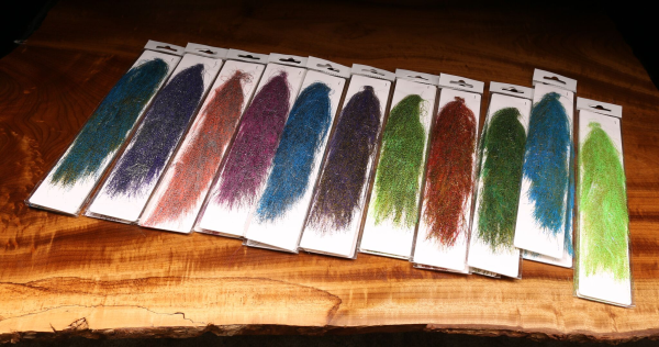 Senyo's Barred Metallic Predator Wrap for dynamic fly tying designs.